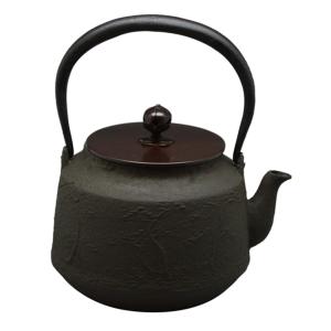 茶道具 鉄瓶 龍文堂写 人面口 羽付 般若勘渓作 800ml 重さ1.27kg 龍文