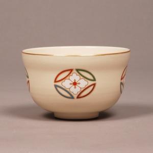 ガラス 抹茶碗 平茶碗 義山 満天星（金箔 紺碧） （冷茶用） 渡部信二