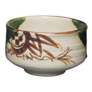 平水指 弥七田織部 掻合塗割蓋 加藤五陶作 （紙箱） : お茶道具東玉堂