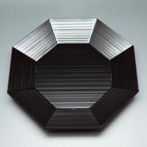 杉 銘々皿 隅切 銀杏（五客入）（大きさ：約縦10cm×横16cm） : お