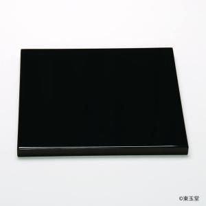 未使用 茶道具 塗師 川瀬表完造 黒真塗 荒目板 小板 敷板 共箱 茶道具 風炉用敷板 小板 荒目板 真塗 9.5寸 川瀬表完作 木製 真塗り