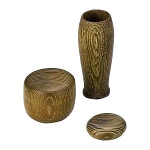 茶箱用 塗三点セット（茶筅筒、棗、香合） 朱 高台寺 宗悦作 （木製