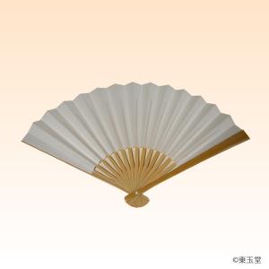 茶道用 扇子 男子用 白竹 6寸 白扇 (メール...の商品画像