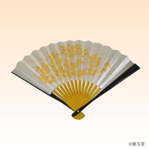 扇子 黒塗 即中斎「瑞雲」 6.5寸 印刷 茶道 茶道具 表千家 即中斎 瑞雲