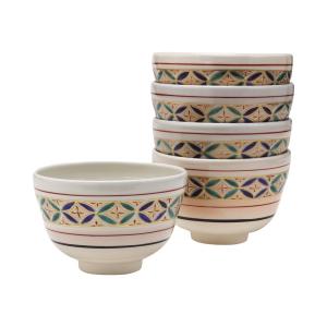 茶道具 抹茶茶碗 数茶碗 天目形 天目型 黒仁清七宝 田中香泉作 帯七宝