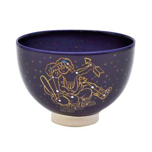 12星座茶碗 水瓶座(1/21〜2/19生まれ） 見谷福峰作 （化粧箱） : お