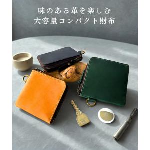 ミニ財布 メンズ財布 本革 牛革 L字ファスナー...の商品画像