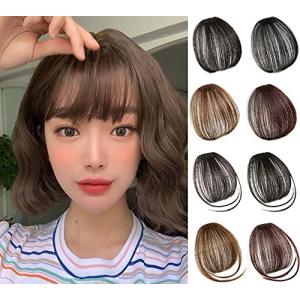 前髪 ウィッグ 人毛100％ 総手植 エクステ ワンタッチ ポイントウィッグ 2スタイル