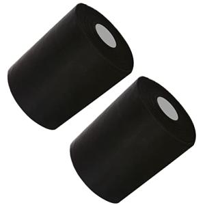 VIEAURA チュール 生地 ロール 2個セット ハンドメイド 装飾 素材 各ロール幅15cm長さ約91m ブラック 黒