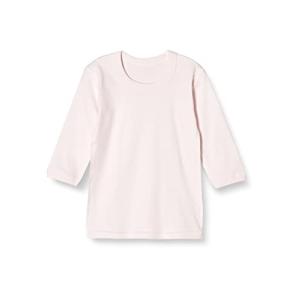 村信 ラ モルフェ加工 スムース 長袖丸首シャツ 95cm ピンク NL20234 日本製