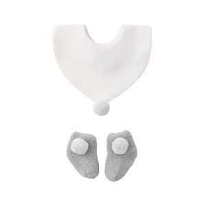 D.fesense ディーフェセンス ポンポンビブ＆靴下セット F/オフ APH35520200