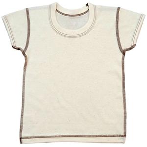 オーガニックコットン フライス 半袖丸首シャツ 80cm NO10134 日本製