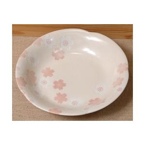 食器 お皿 おしゃれ 美濃焼の可愛いサクラのプレート 志野さくら梅型