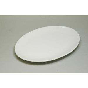食器 おしゃれ 白 9吋メタプラター 幅23.5cm 白い食器 ホワイト 楕円皿 陶磁器 美濃焼 国産 stockヤ｜touki-furusato