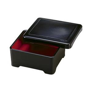 うな重 鰻丼 食器 TA 耐熱丼重 新木目黒内朱（幅16.8cmx14.3cm 高7.8cm) うな...