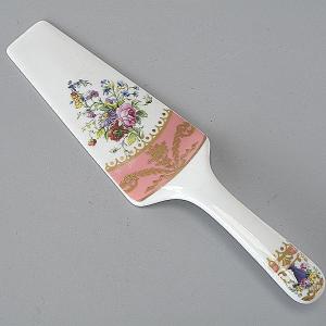 サーモンピンク　陶器製ケーキサーバー｜toukistudio