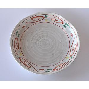 中皿 赤絵 渦