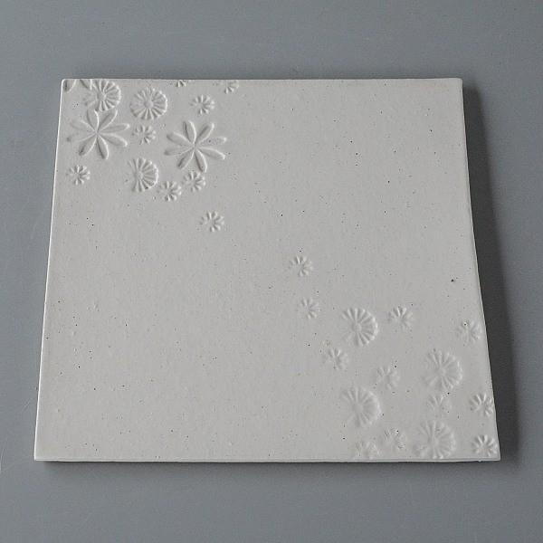 寿山 印花 平角皿 プレート 6寸