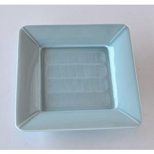 中皿 正方形皿 額縁皿 青磁