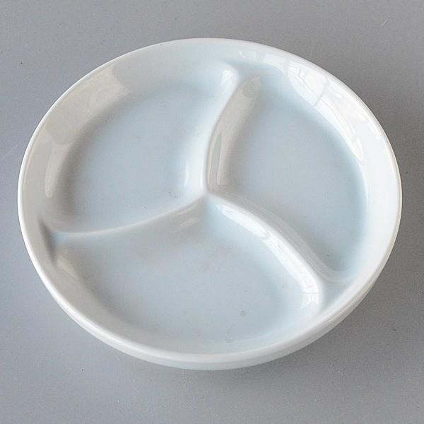 仕切り皿 青磁 三仕切り