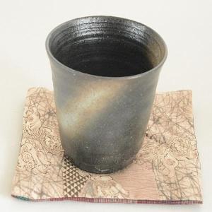 焼酎カップ 黒 白模様 湯飲みの詳細画像3