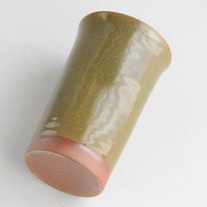 貫入 緑焼酎カップ 湯飲み 訳ありの詳細画像1