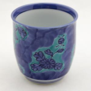源右衛門窯 染錦菊牡丹絵 湯呑揃（5客） : 陶器たて石 Yahoo!店
