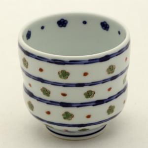 源右衛門窯 染錦菊牡丹絵 湯呑揃（5客） : 陶器たて石 Yahoo!店