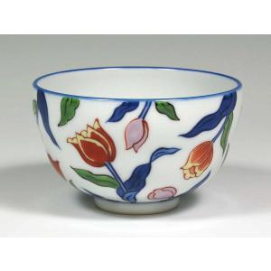 未使用品 源右衛門窯 染錦筋丸紋 湯呑み 5客 和食器 磁器 おしゃれ コップ 中古 W1 未使用品 源右衛門窯 染錦筋丸紋 湯呑み 5客 中古 W1 : 京都