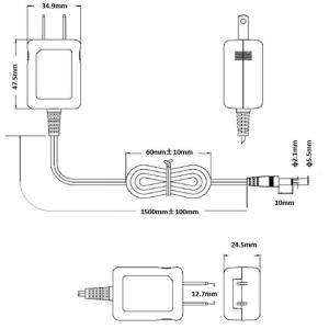 電源ACアダプター TK-24V-12W 24...の詳細画像1