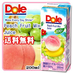 Dole（ドール） ピーチフルーツミックス 100％ 200ml 【果汁100