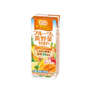 農協 野菜Days　フルーツ＆黄野菜100％　200ml　野菜ジュース　雪印メグミルク