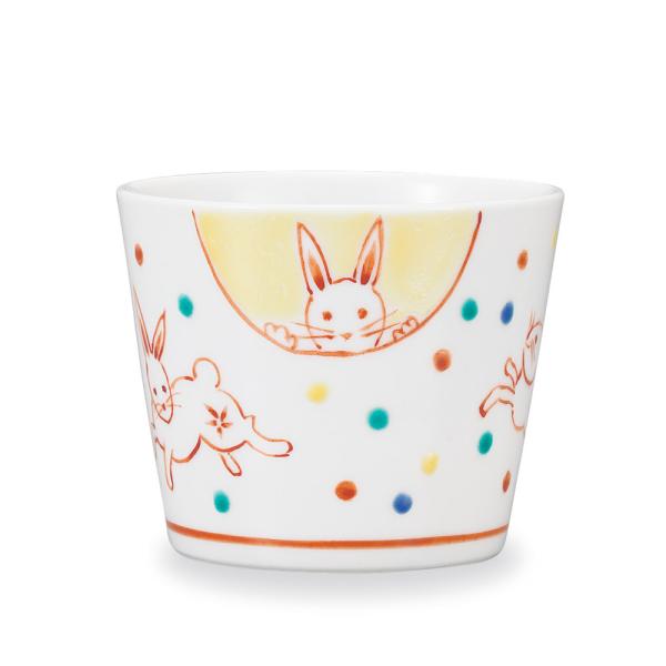 九谷焼 そば猪口 月うさぎ/炭理恵子＜そばちょこ カップ 人気 ギフト 贈り物 結婚祝い/内祝い/お...