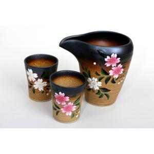 酒器 有田焼 伊万里焼 道園窯（古賀純次作）山水彫徳利 木箱付｜和食器