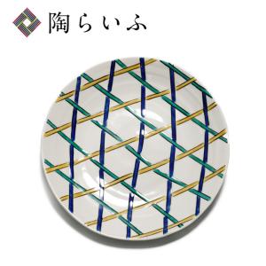 吉田美統、芙蓉文 飾り皿36.8センチ売り切り 九谷焼 吉田美統【人間国宝】九谷焼飾り皿 釉裏金彩芙蓉文（縄目
