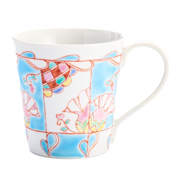 九谷焼 マグカップ 水中花 / 銀舟窯 和食器 マグカップ かわいい おしゃれ 人気 ギフト プレゼ...