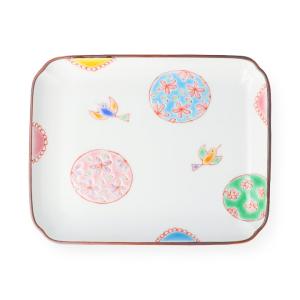 九谷焼 吉田幸央 10号楕円鉢 彩色金彩 緑 化粧箱入 : 九谷焼 STYLeNCE