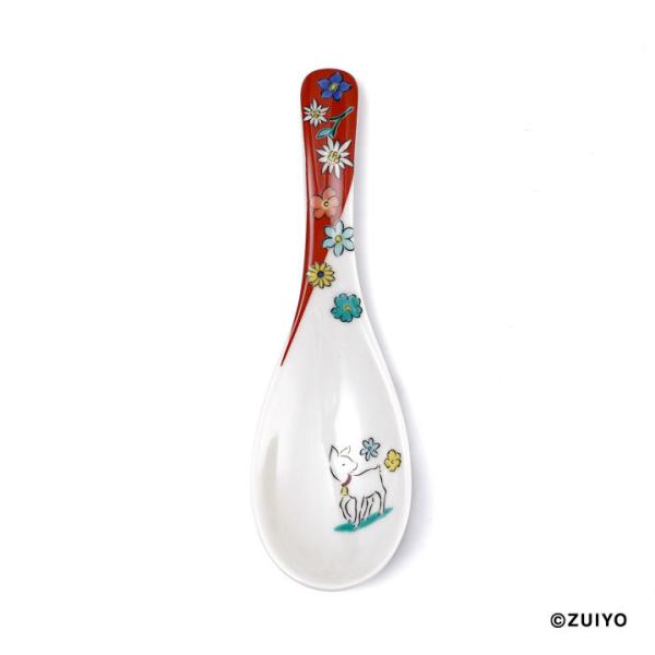 九谷焼 アルプスの少女ハイジ 色絵 れんげ ユキちゃん 和食器 スプーン 人気 ギフト 贈り物 キャ...