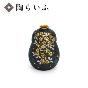 九谷焼 3.5号一輪生 フラワーBOX グリーン / 岩田玲子｜花瓶 花器 一輪