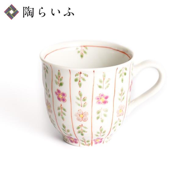 九谷焼 マグカップ 赤小花 / 色絵遊 ｜ カップ マグ コーヒーカップ 200ml 人気 ギフト ...