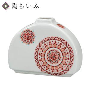 九谷焼　花器　花挿　花瓶　九谷庄三洞　武腰昭一郎　白③ 九谷焼 3.5号一輪生 フラワーBOX グリーン / 岩田玲子｜花瓶 花器 一輪