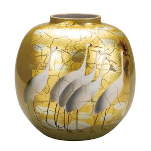 九谷焼 吉田屋風花鳥図壺 花瓶 花器 人気 ギフト 贈り物 結婚祝い