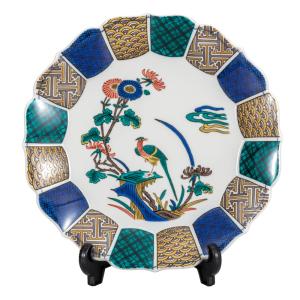 九谷焼 10号飾皿 吉田屋鶴（皿立付） 皿 飾り皿 人気 ギフト 新築祝い