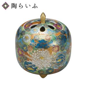 九谷焼 福島武山 香炉 赤絵牡丹獅子文 : 九谷焼 STYLeNCE スタイレンス