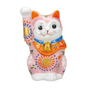 九谷焼 7号招き猫 金三毛｜ 置物 縁起物 招き猫 人気 ギフト 贈り物