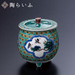 九谷焼 3号豆香炉 青九谷花鳥 仏具 床の間 香炉 人気 ギフト 新築祝い