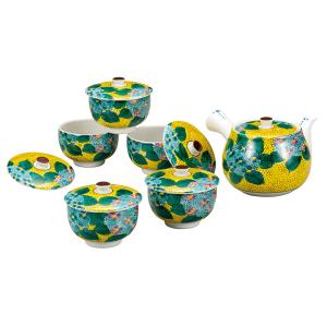 九谷焼 蓋付茶器 紫陽花 人気 ギフト 贈り物...の詳細画像1