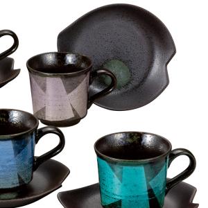 九谷焼 コーヒーセット 銀彩 コーヒーカップ ...の詳細画像2