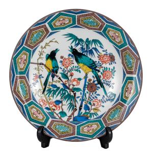 九谷焼 10号飾皿 吉田屋鶴（皿立付） 皿 飾り皿 人気 ギフト 新築祝い