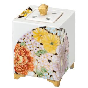 九谷焼 3号豆香炉 青九谷花鳥 仏具 床の間 香炉 人気 ギフト 新築祝い